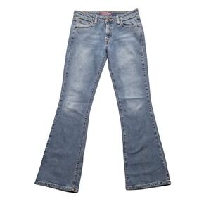 Levi Strauss Superlow Boot Cut Jeans Womens 11M‎ JR Medium Wash Denim 32x31 Y2K